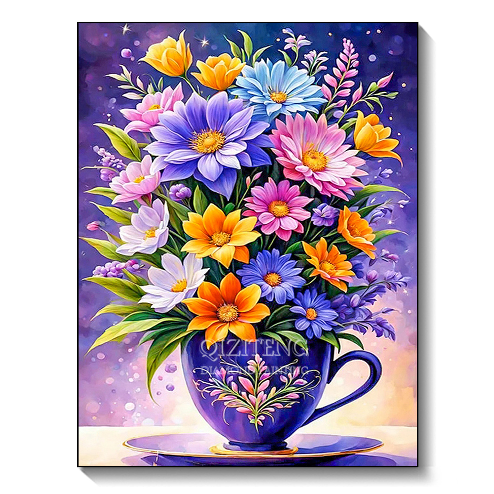 Home Textiles Plaid - New Collection 2024 Diamond Painting Bouquet