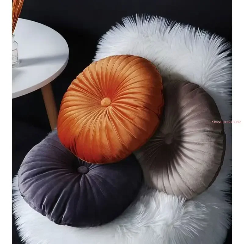 Home.Textiles Cushion - Velvet Round Pumpkin Seat Chair Cushion