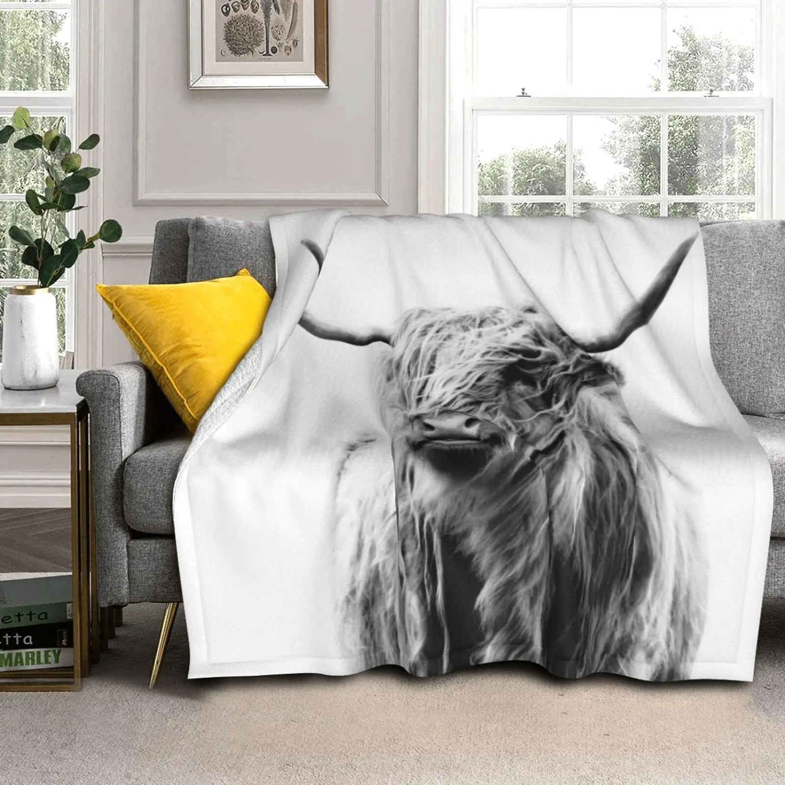Highland Cow Blanket Animal Be – обзор и цена Highland Home Textiles
