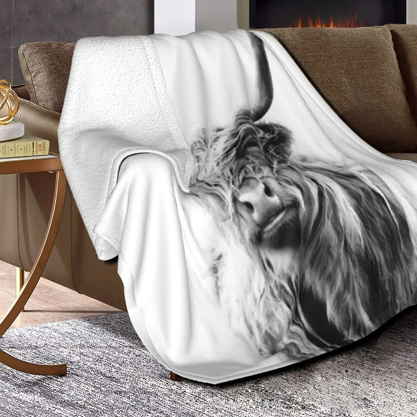 Highland Cow Blanket Animal Be – обзор и цена Highland Home Textiles