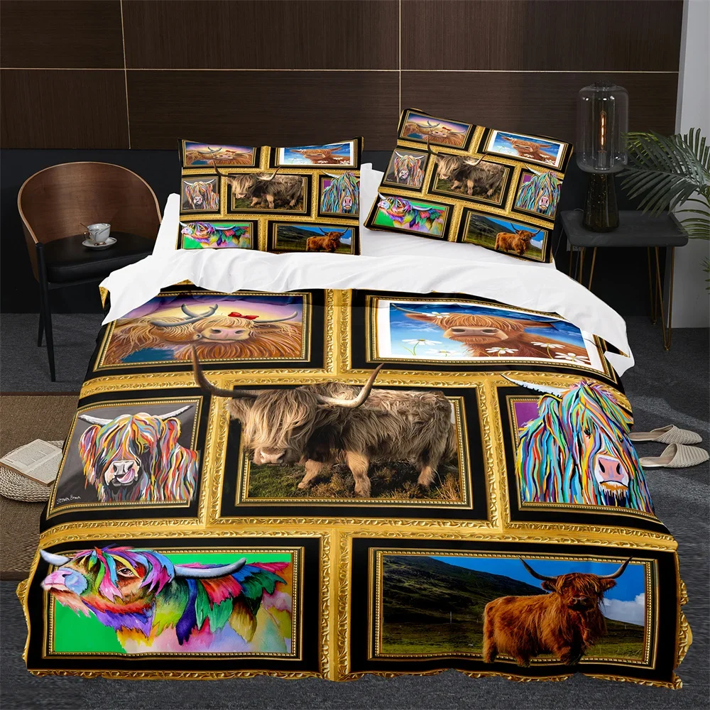 Highland Cow Cattle Farmhouse  – обзор и цена Highland Home Textiles