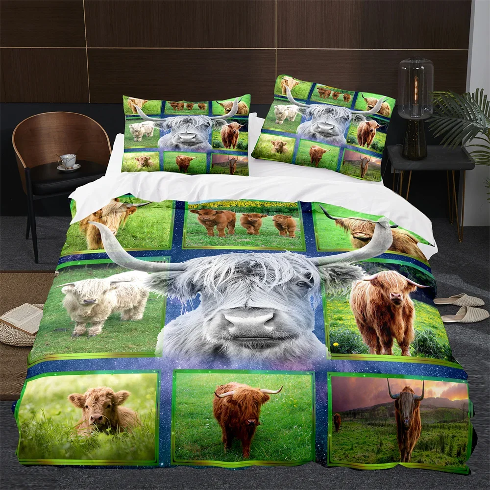 Highland Cow Cattle Farmhouse  – обзор и цена Highland Home Textiles