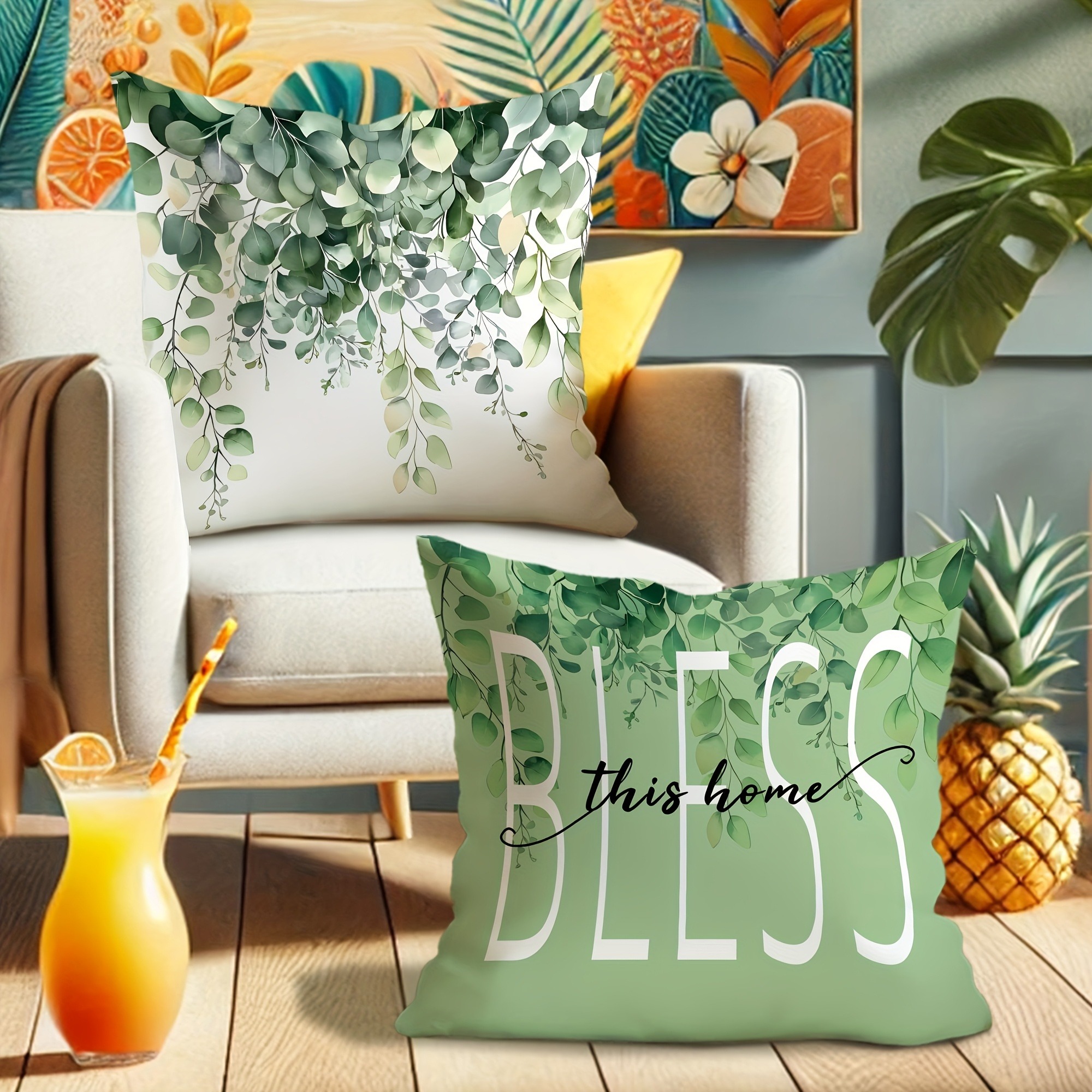 Eucalyptus - Inspired Pillow C – обзор и цена Your Home Textiles