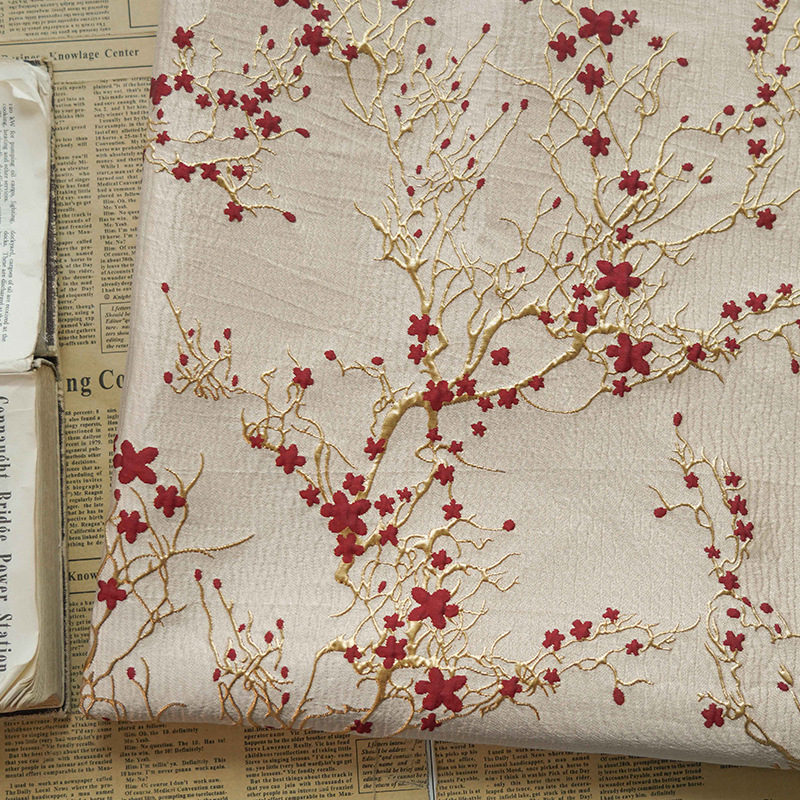 Luxury Red Plum Blossom Jacqua – обзор и цена Luxury Home Textiles Usa