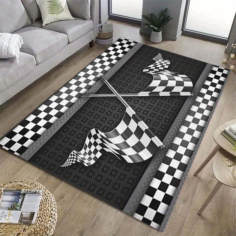 Racing Flag Theme Carpet Cryst – обзор и цена Your Home Textiles