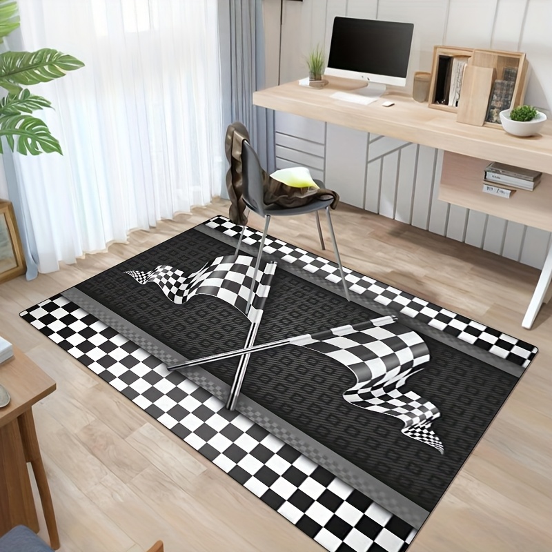 Racing Flag Theme Carpet Cryst – обзор и цена Your Home Textiles