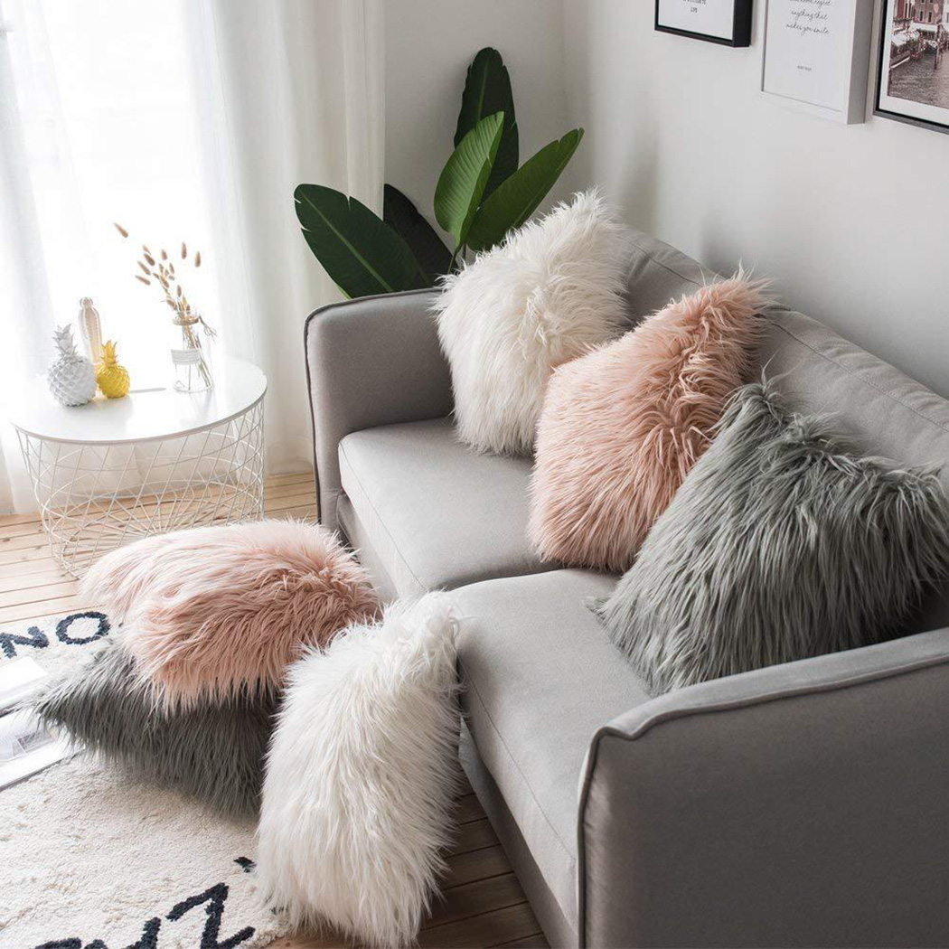 Soft Long Fur Fluffy Sofa Pill – обзор и цена Luxury Home Textiles Usa