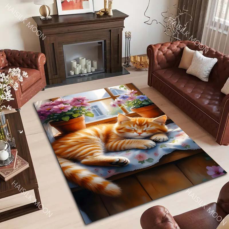 Orange Cat in The Afternoon Pa – обзор и цена Luxury Home Textiles Usa