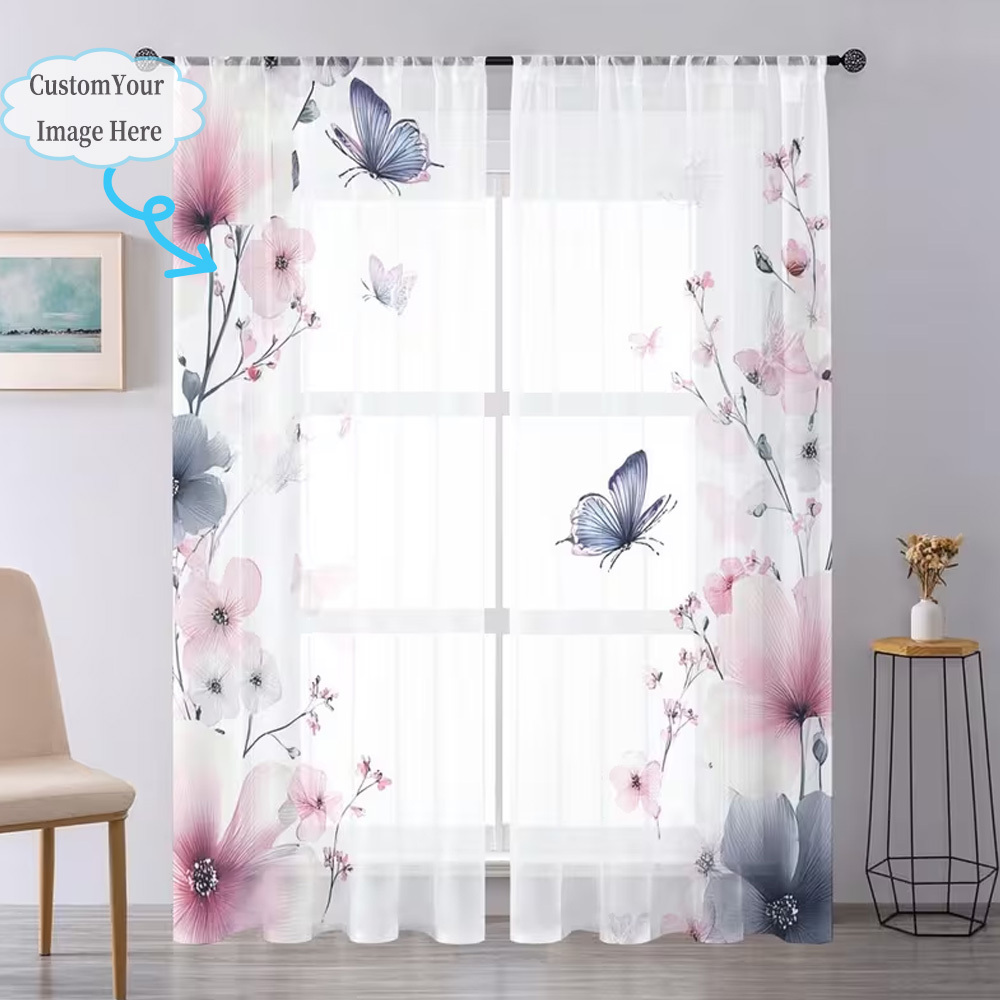 Custom 2D Flat 2pcs Sheer Curt – обзор и цена Your Home Textiles