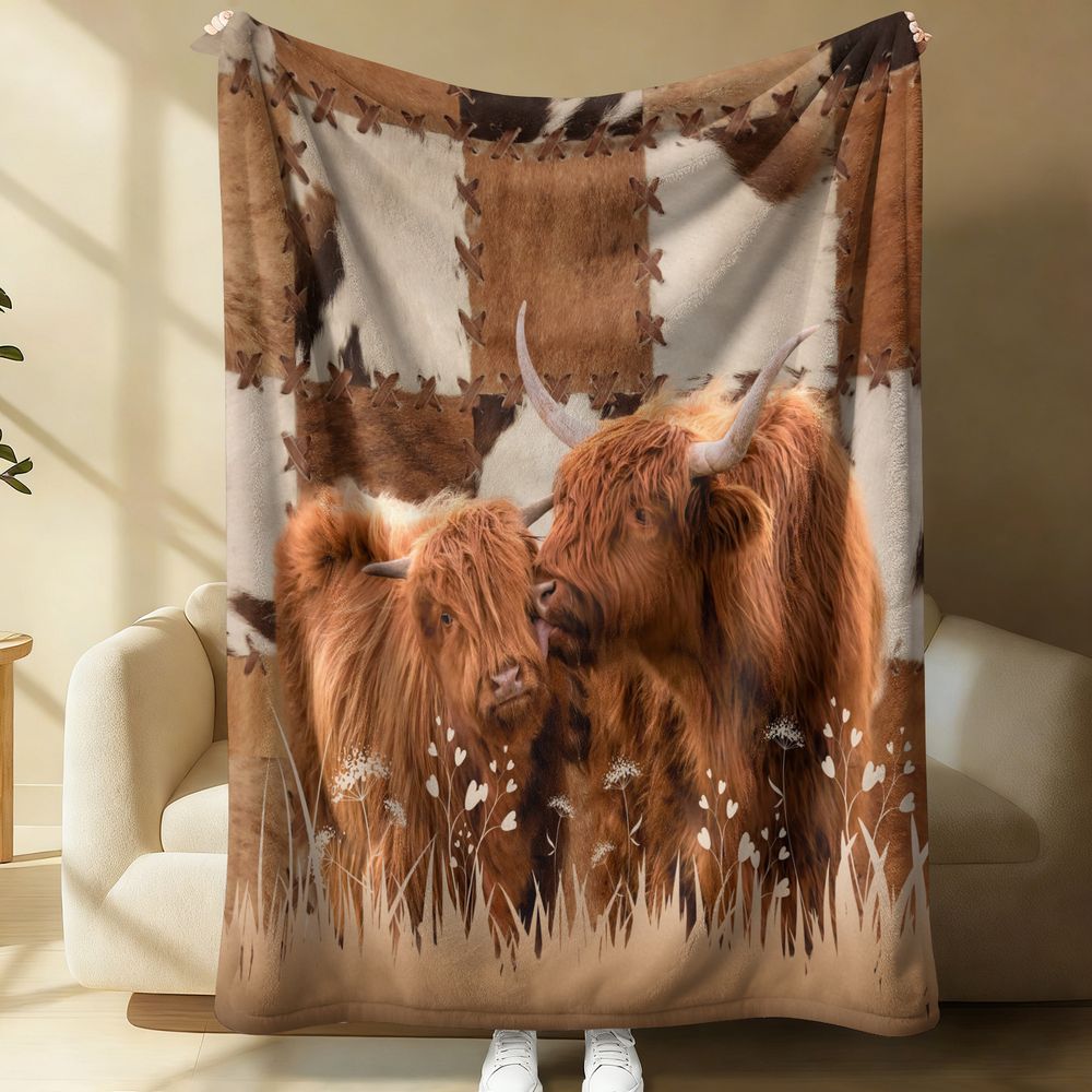 Highland Cattle Digital Print  – обзор и цена Highland Home Textiles