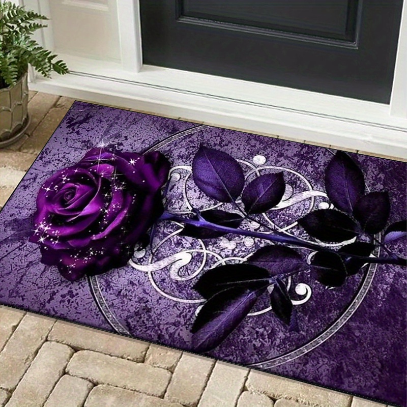 Purple Leaf Rug for Elegant Of – обзор и цена Luxury Home Textiles Usa