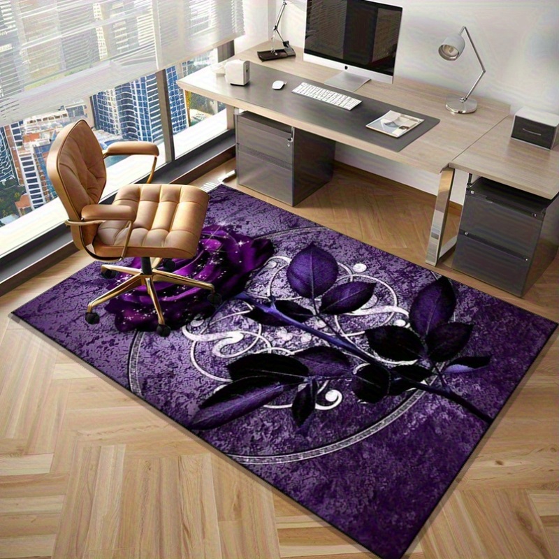 Purple Leaf Rug for Elegant Of – обзор и цена Luxury Home Textiles Usa