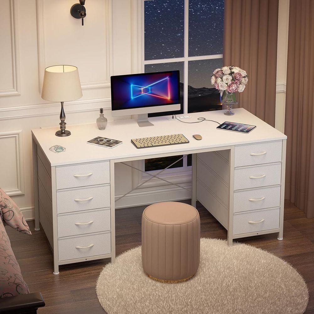 50 Inch White Computer Desk wi – обзор и цена Home & Hotel Textiles Private Limited