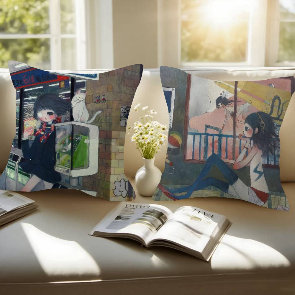 Art Aya Takano Girl  Pillow An – обзор и цена Aya Home Textiles