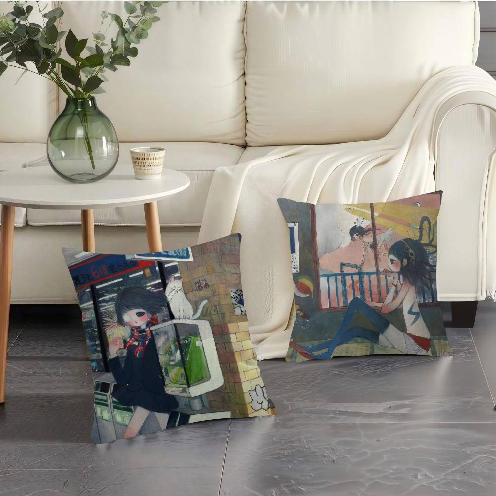 Art Aya Takano Girl  Pillow An – обзор и цена Aya Home Textiles