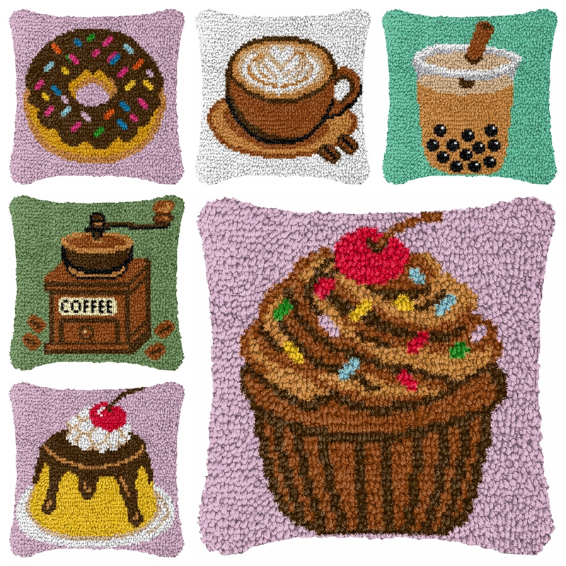 Cartoon Food Smyrna Latch Hook – обзор и цена Home.Textiles Cushion
