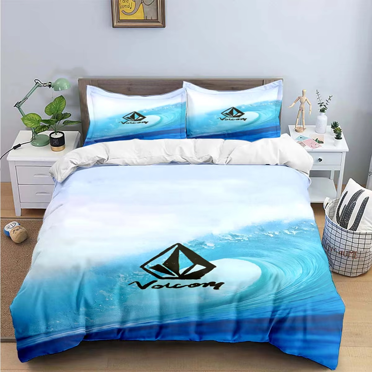New V-VOLCOM 3d Print Bedding  – обзор и цена Luxury Home Textiles Usa