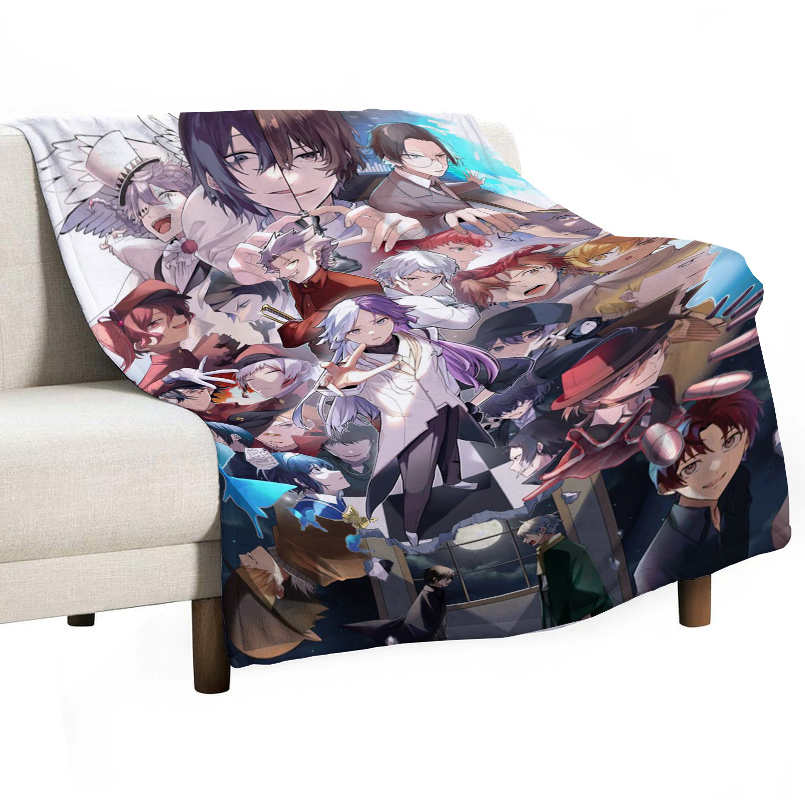Bungo Stray Dogs Sofa Throw Bl – обзор и цена Luxury Home Textiles Usa