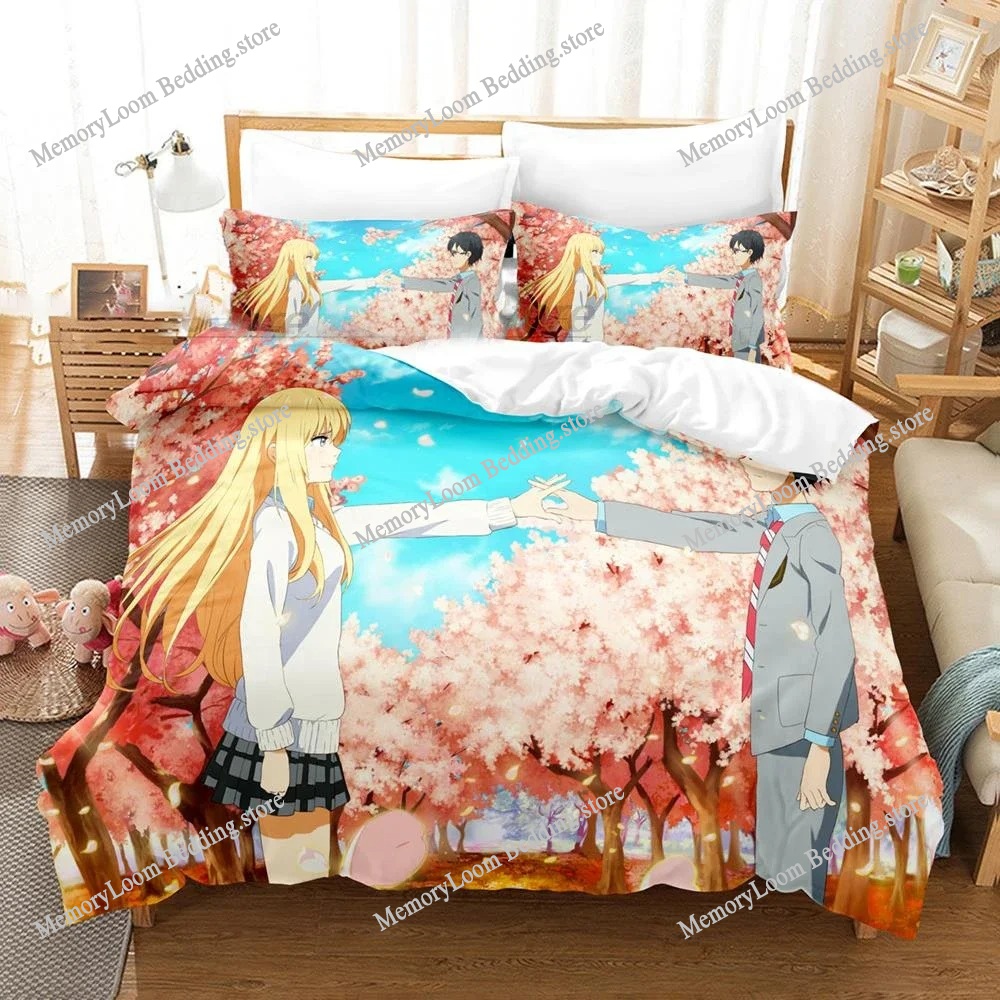 3D Anime Your Lie in April Bed – обзор и цена Your Home Textiles