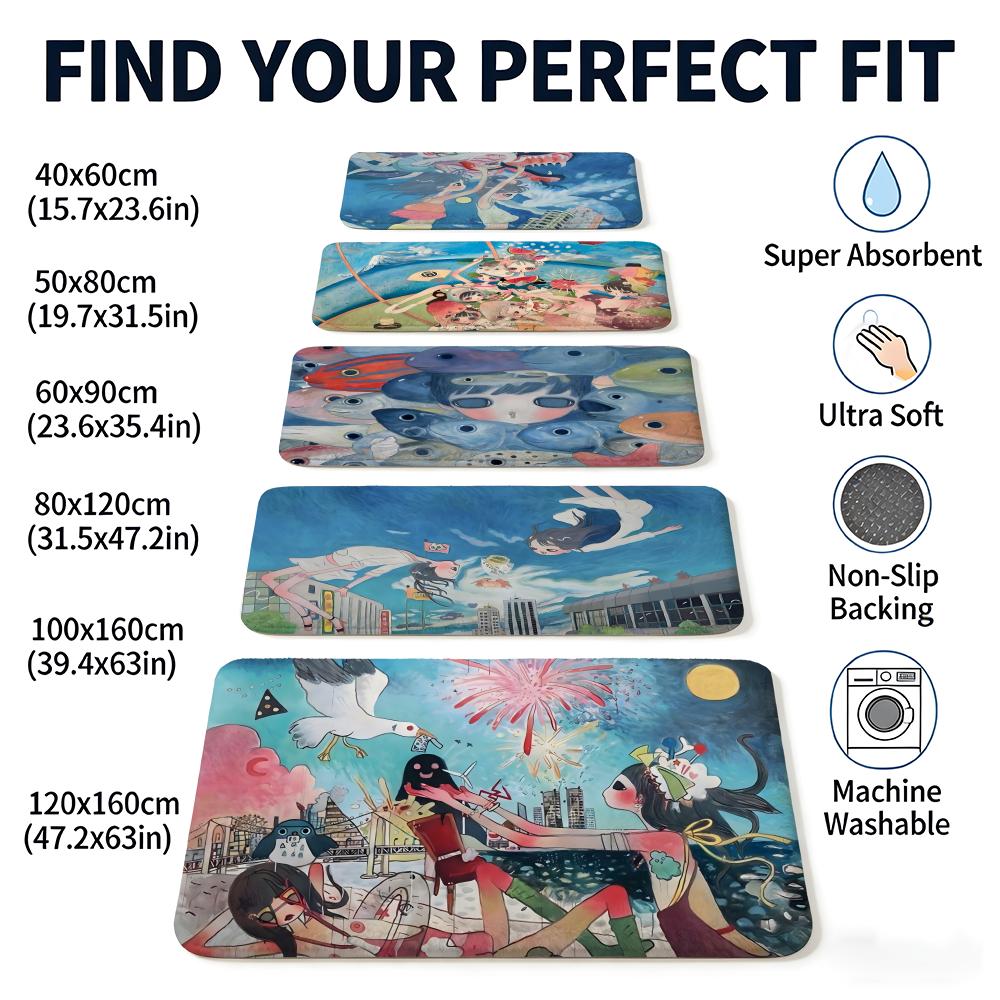 A-Aya Takano Anime Floor Mat F – обзор и цена Aya Home Textiles