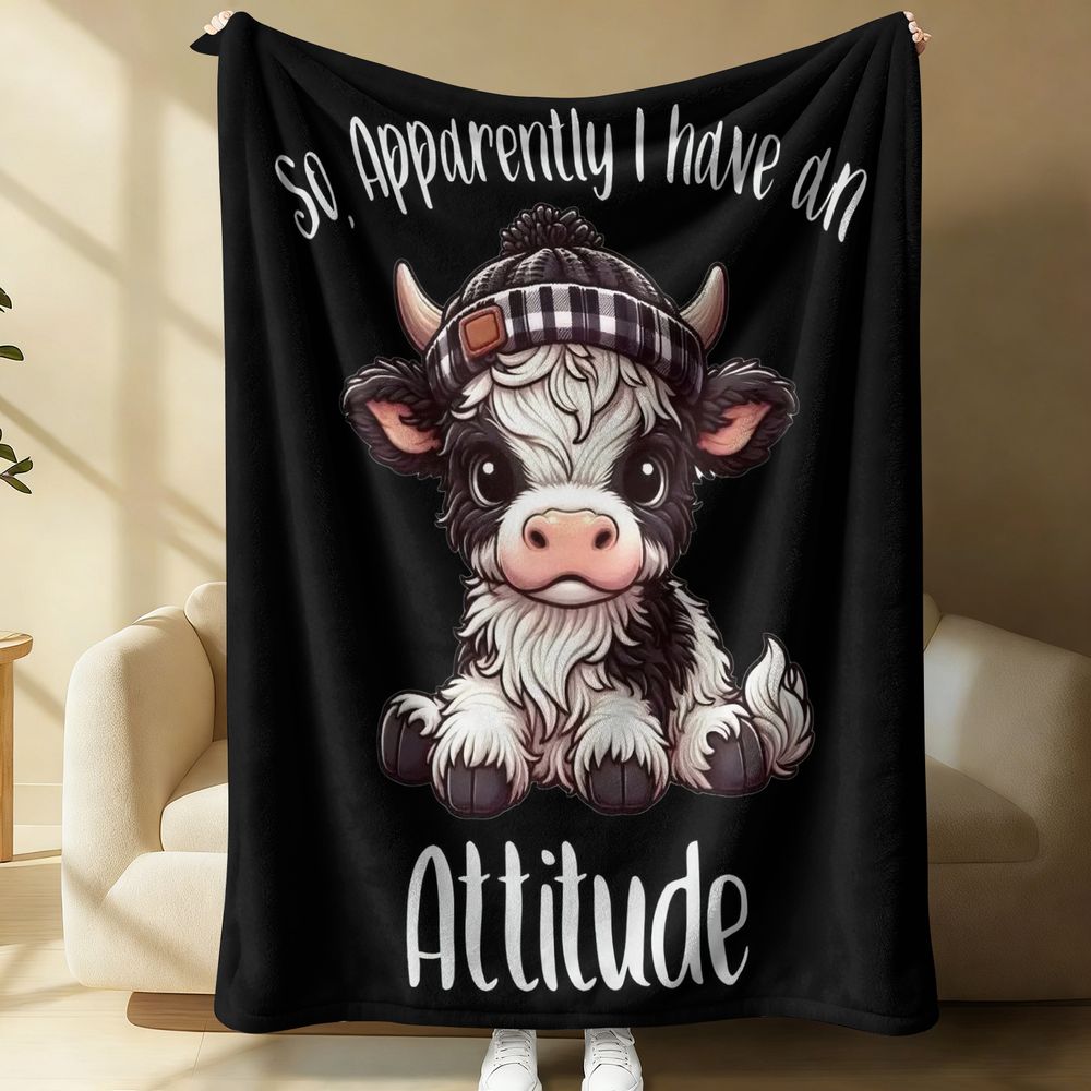 Highland Cattle Flannel Blanke – обзор и цена Highland Home Textiles