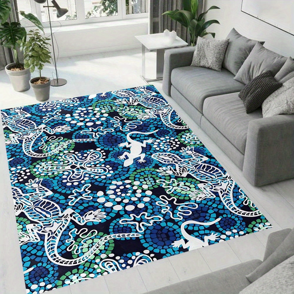 1pc Blue Style Square Rug Deco – обзор и цена Your Home Textiles