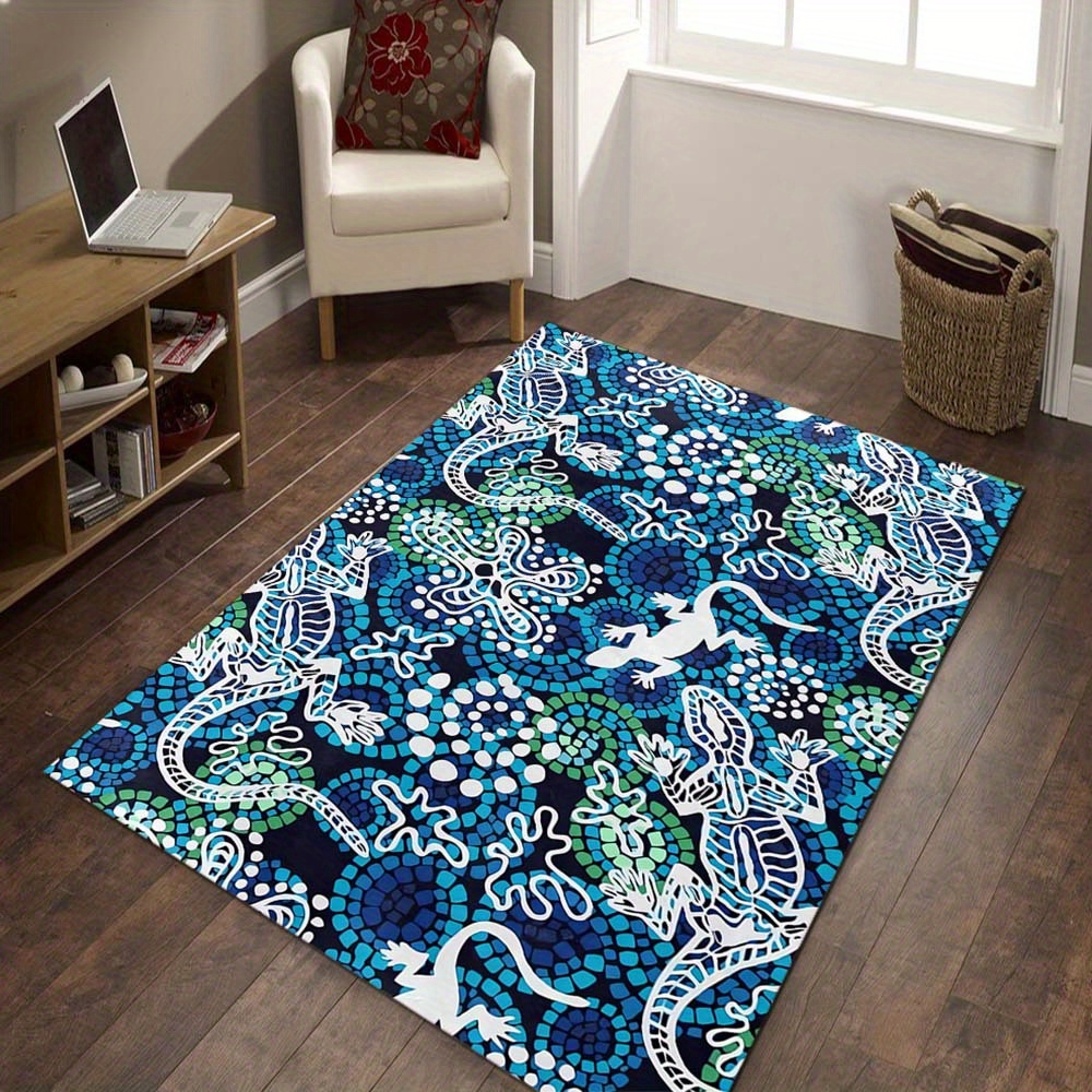 1pc Blue Style Square Rug Deco – обзор и цена Your Home Textiles