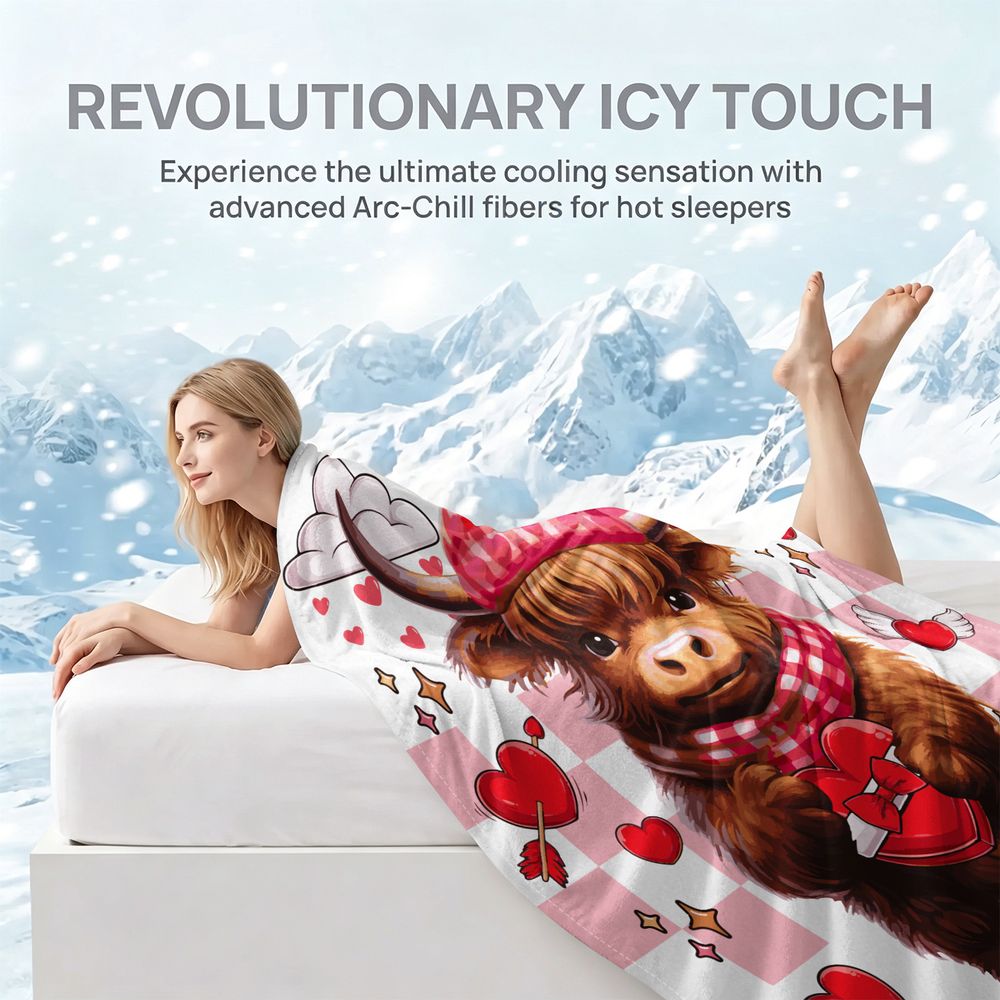 Highland Cow Cooling Blanket f – обзор и цена Highland Home Textiles